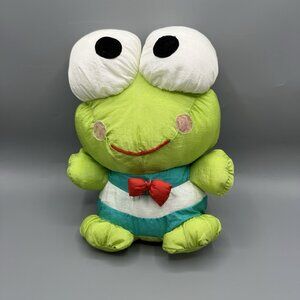 Vintage Sanrio Keroppi Frog Nylon Plush Stuffed Animal Parachute 10"